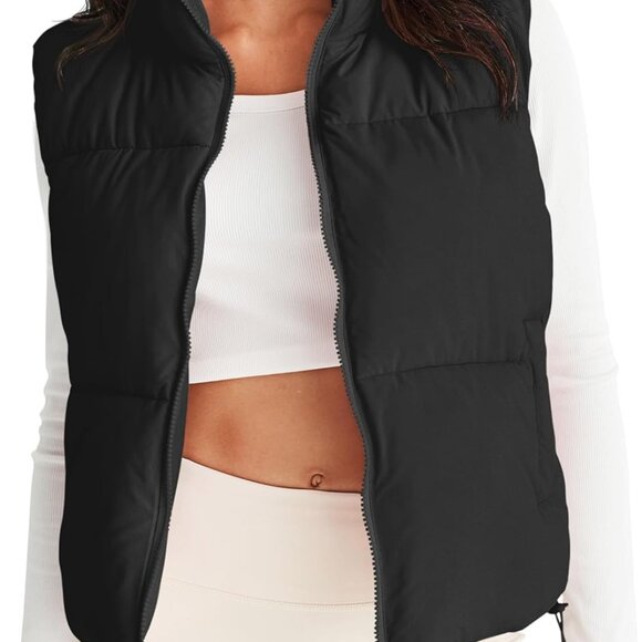 Puffer Vest Women 2025 Fall Winter Sleeveless Jackets Lightweight Warm Stand Col - Picture 1 of 5
